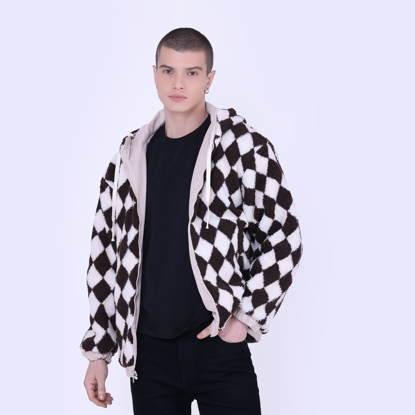 Reversible sherling Jacket