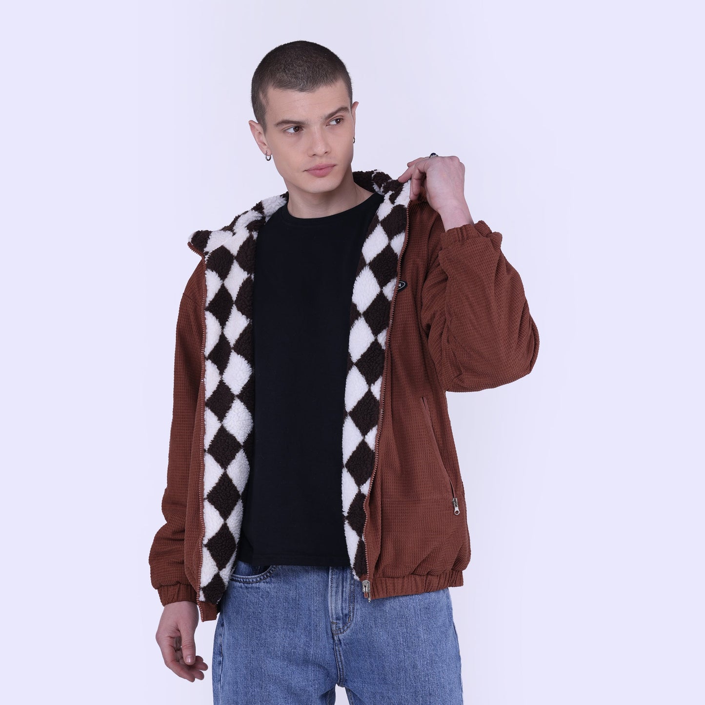 Reversible sherling Jacket
