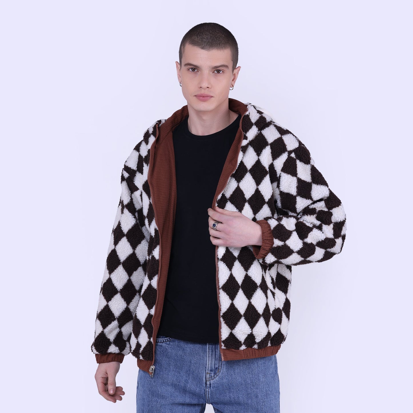 Reversible sherling Jacket