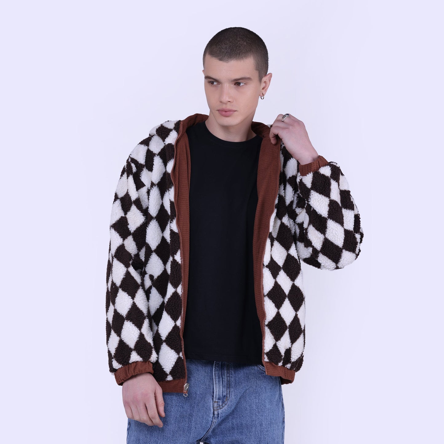 Reversible sherling Jacket
