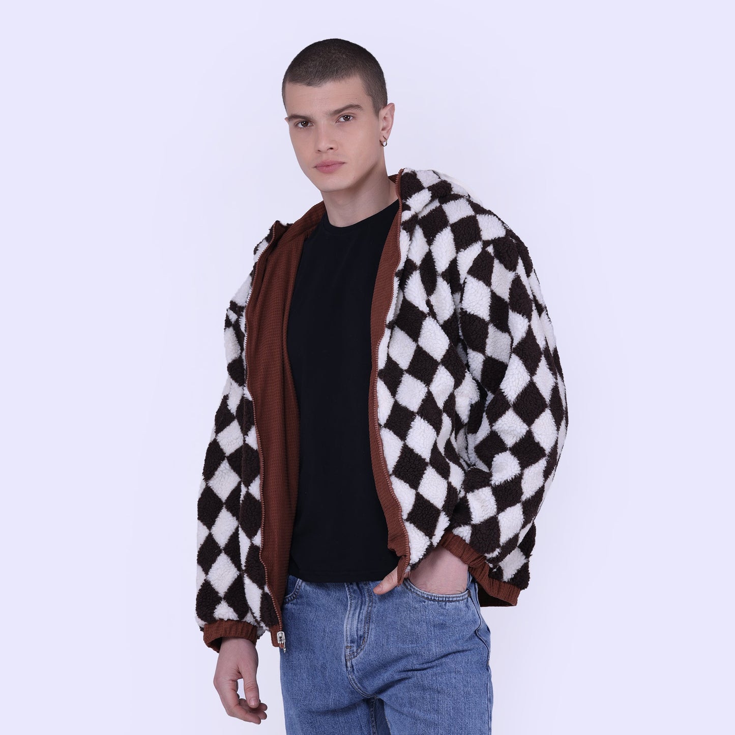 Reversible sherling Jacket