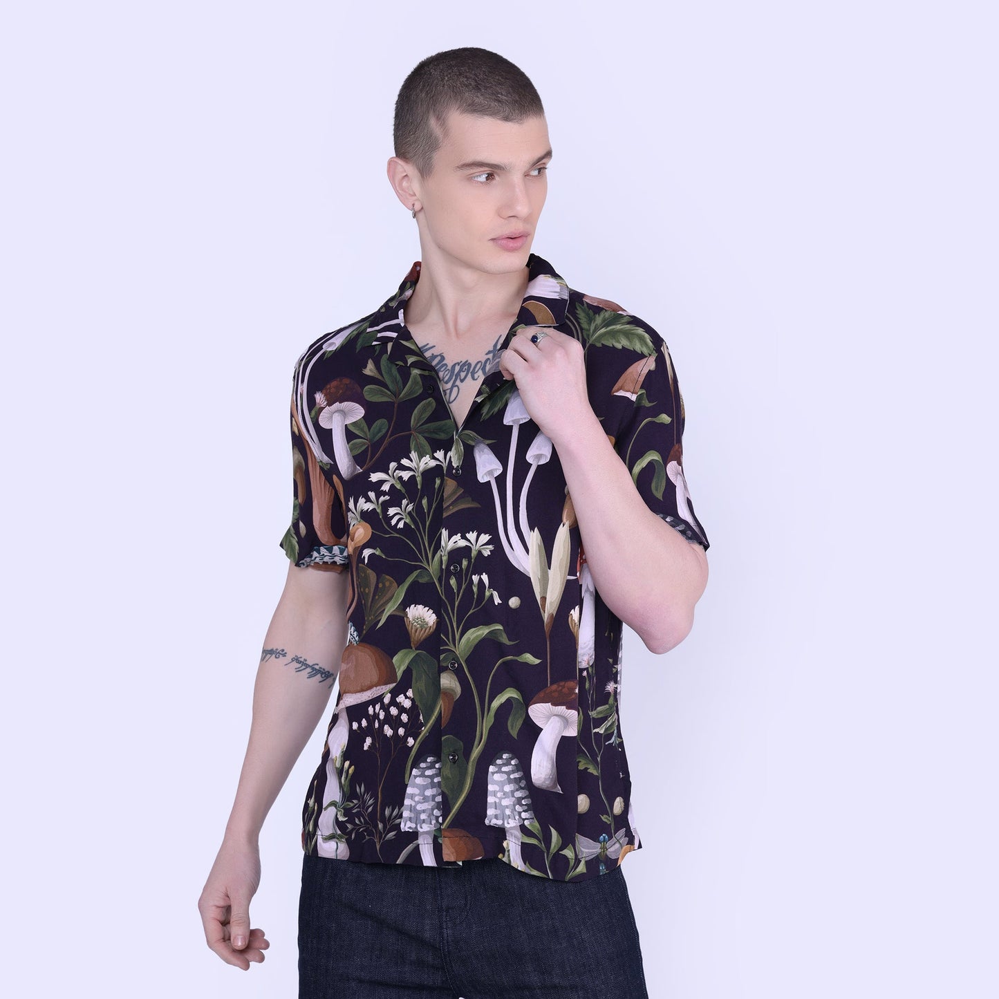 Mushroom Print Shirt