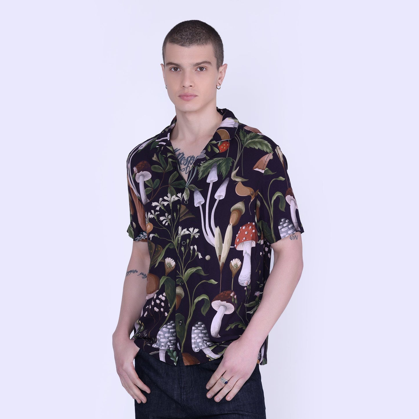 Mushroom Print Shirt