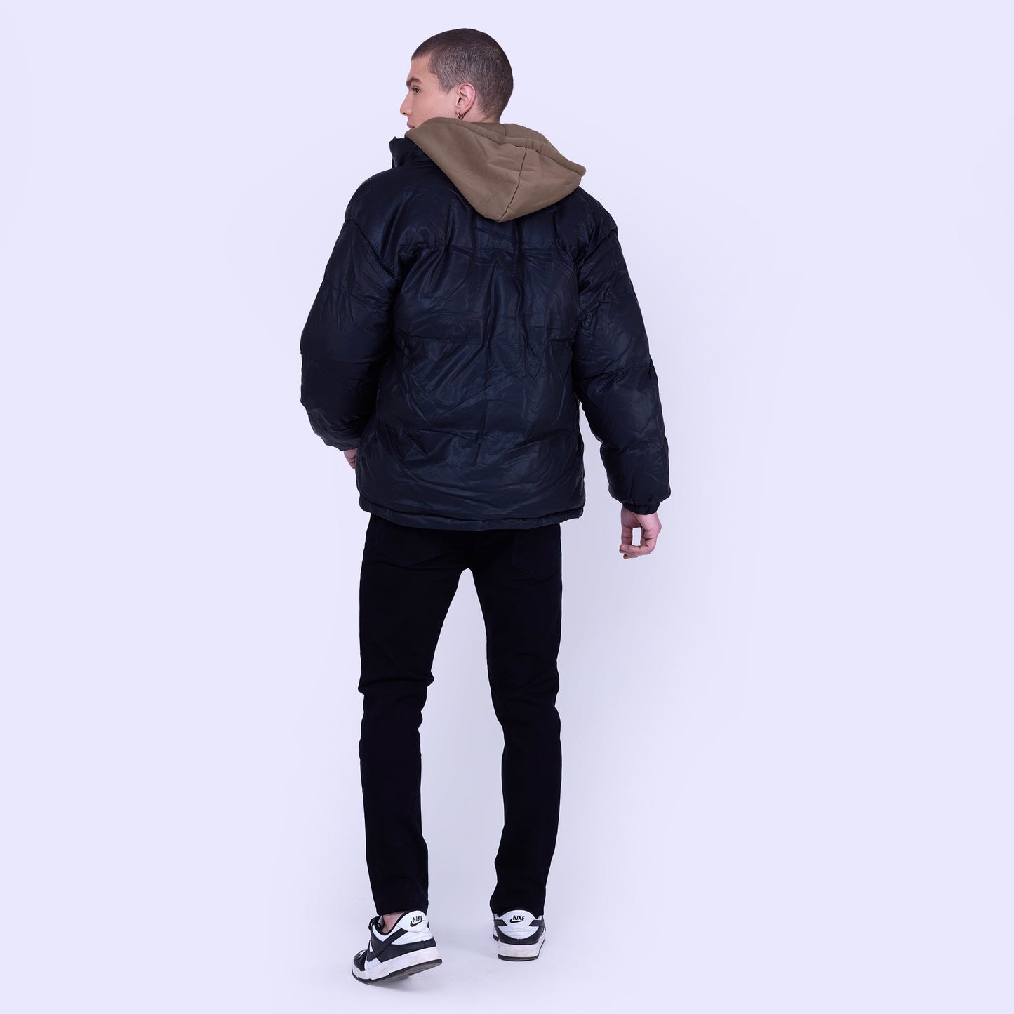 Hoodie Attached Puff Jacket