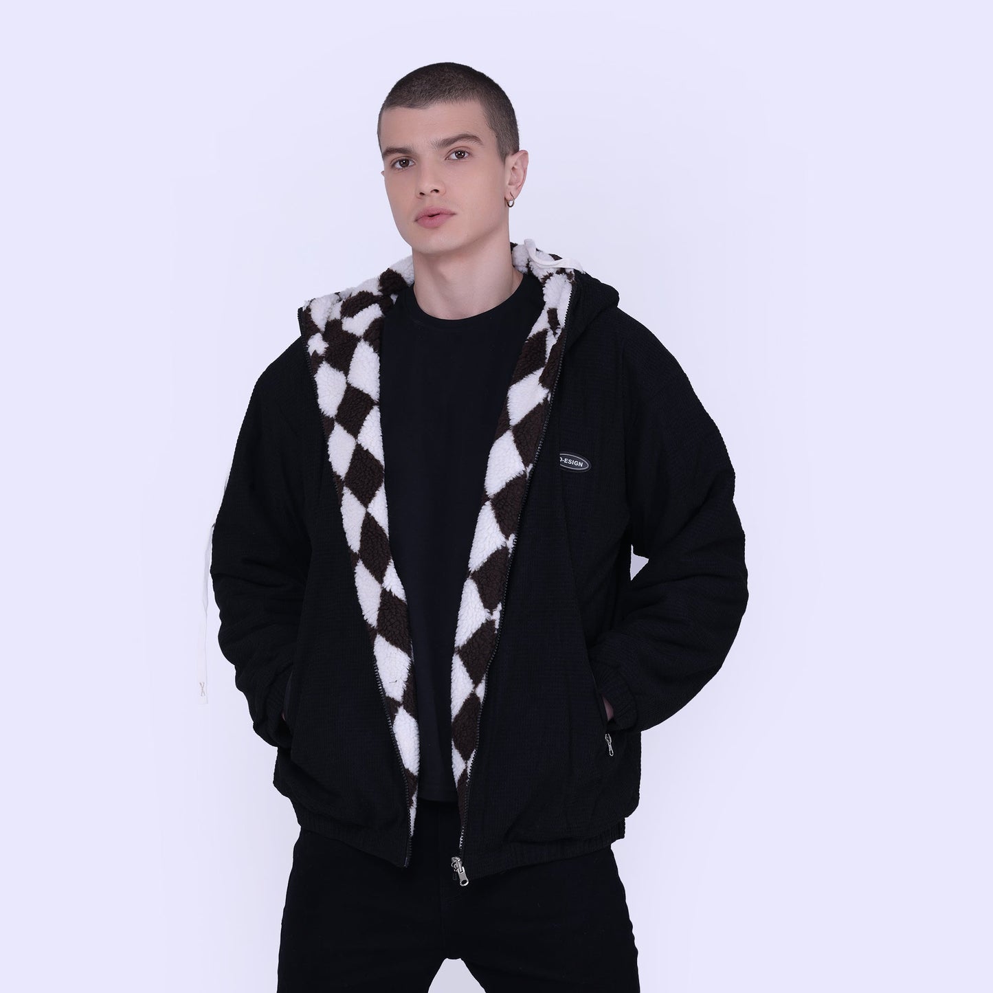 Reversible sherling Jacket
