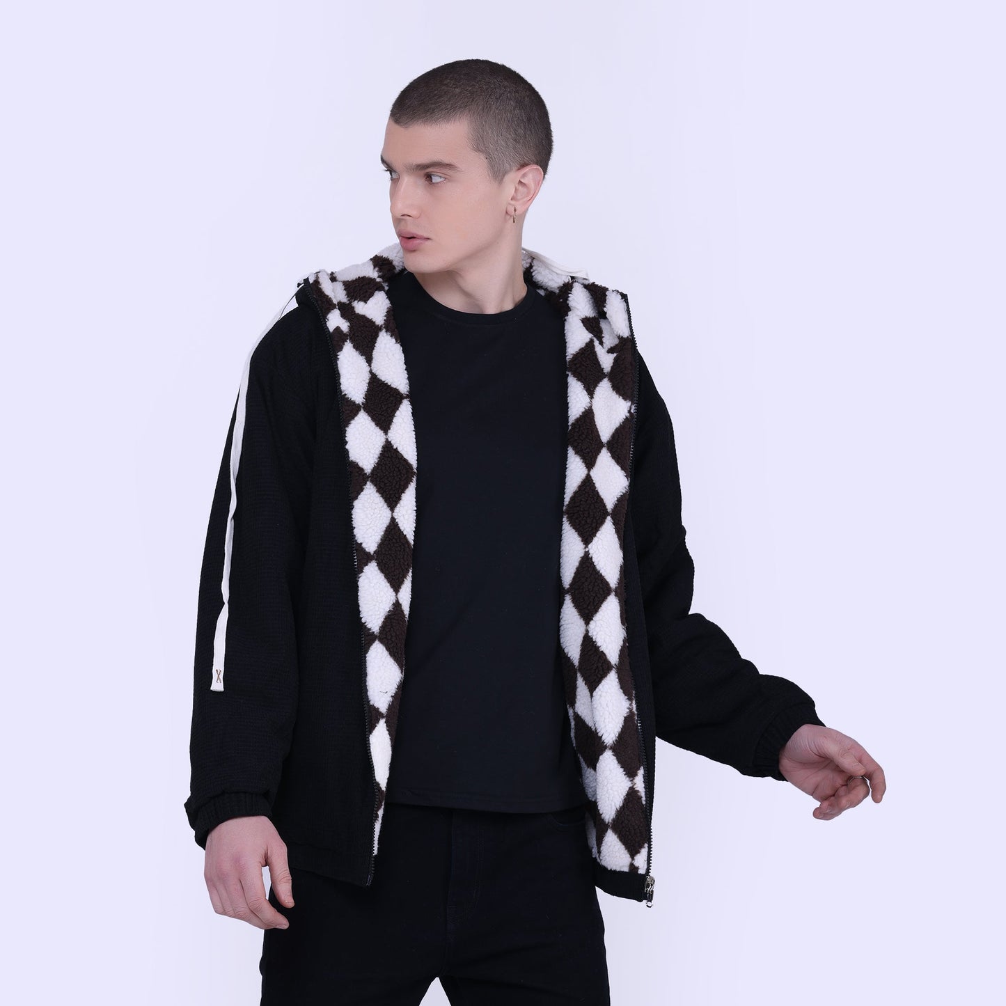 Reversible sherling Jacket