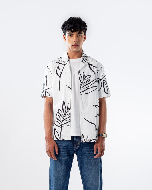 LEAF PRINT SHIRT