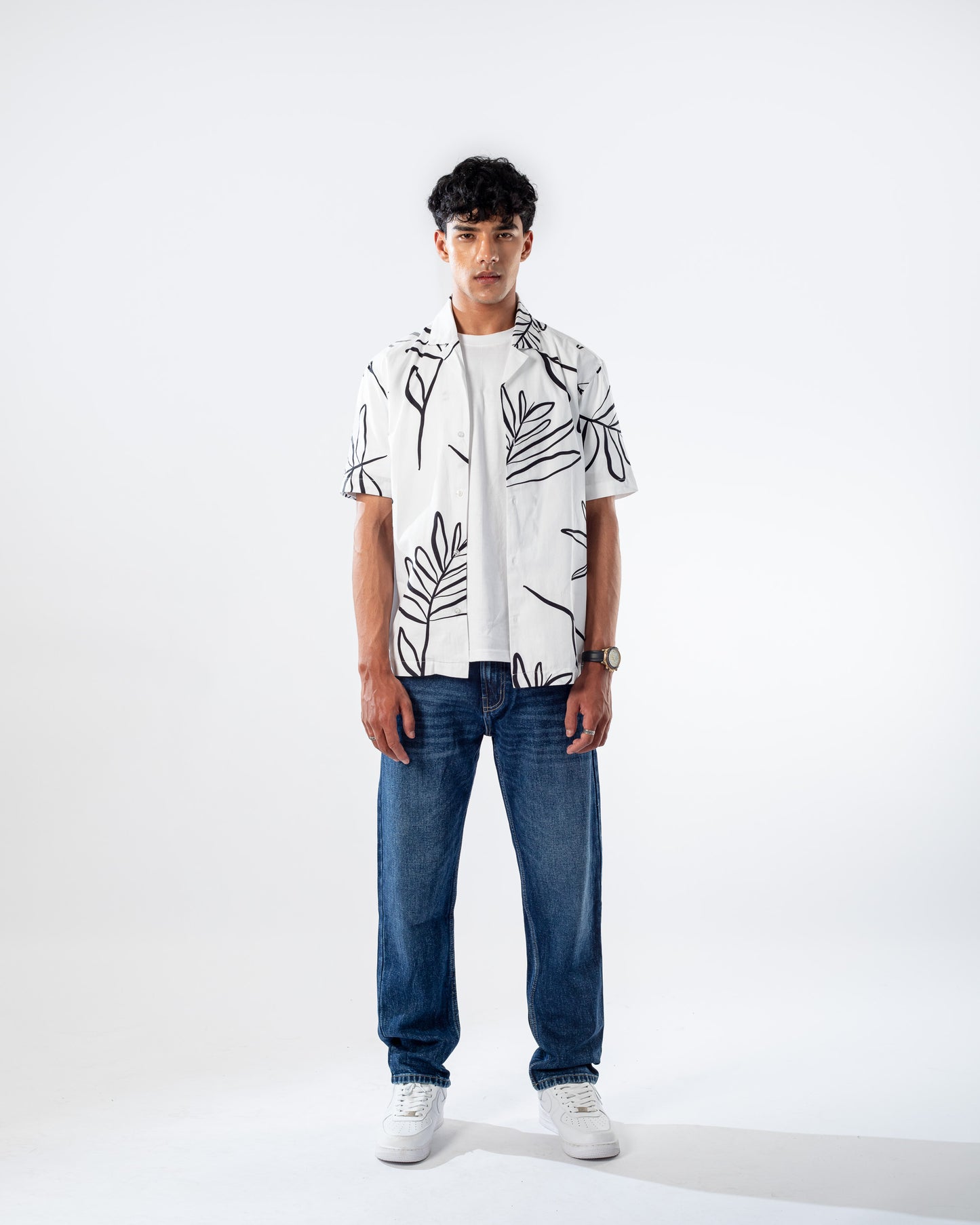 LEAF PRINT SHIRT