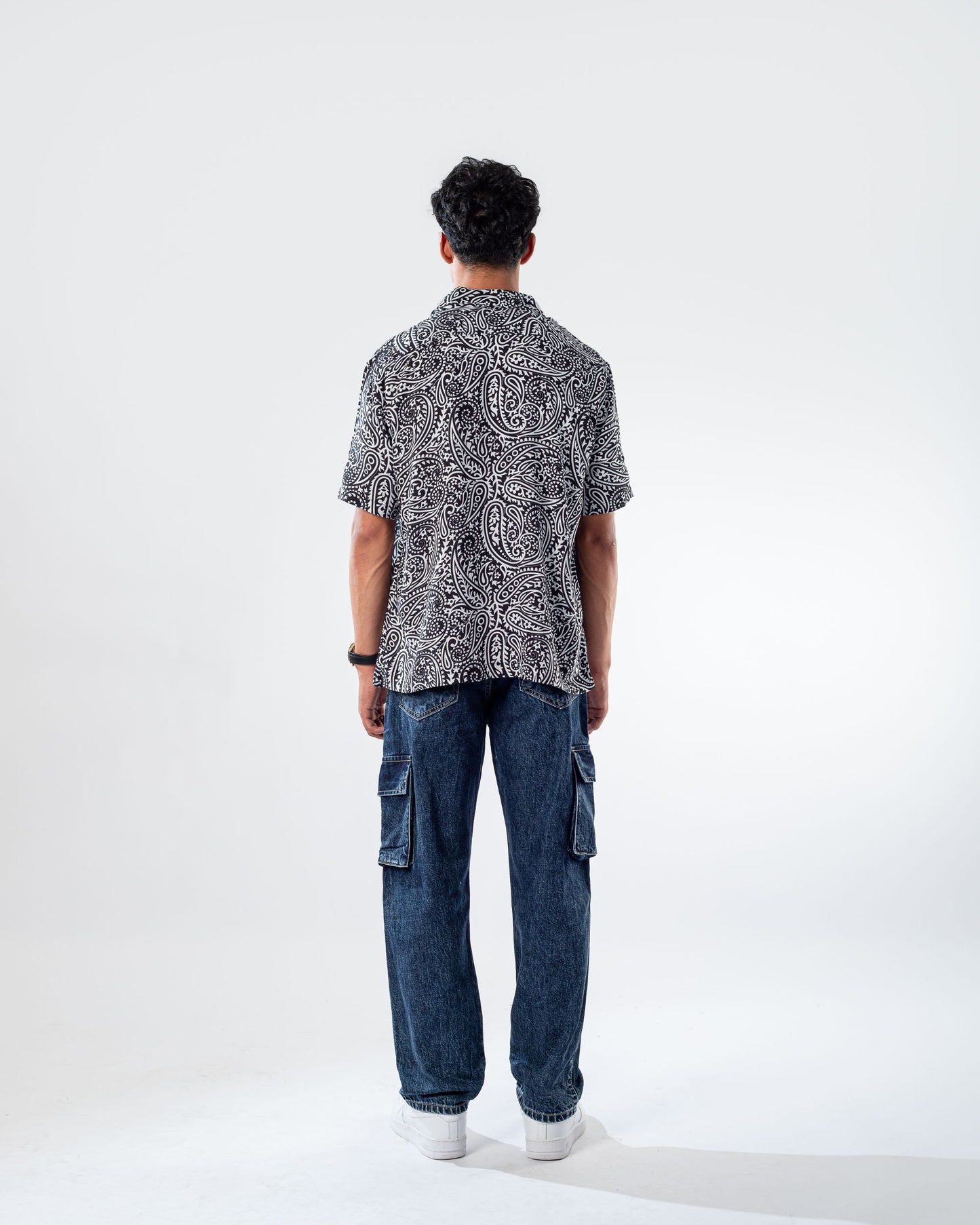 DENIM CARGO PANTS