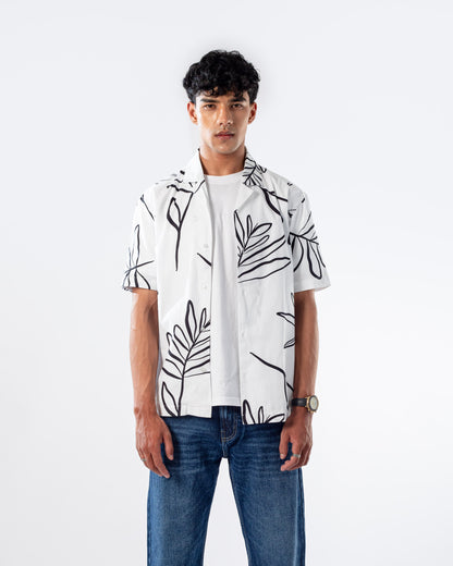 LEAF PRINT SHIRT
